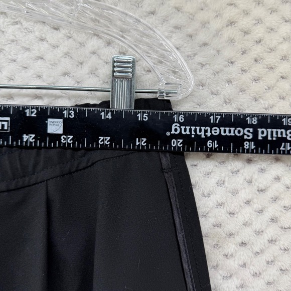 Zara Wide Leg Dress Pants‎ Women's M Black Drawstring Elastic Waist Career - Picture 2 of 8